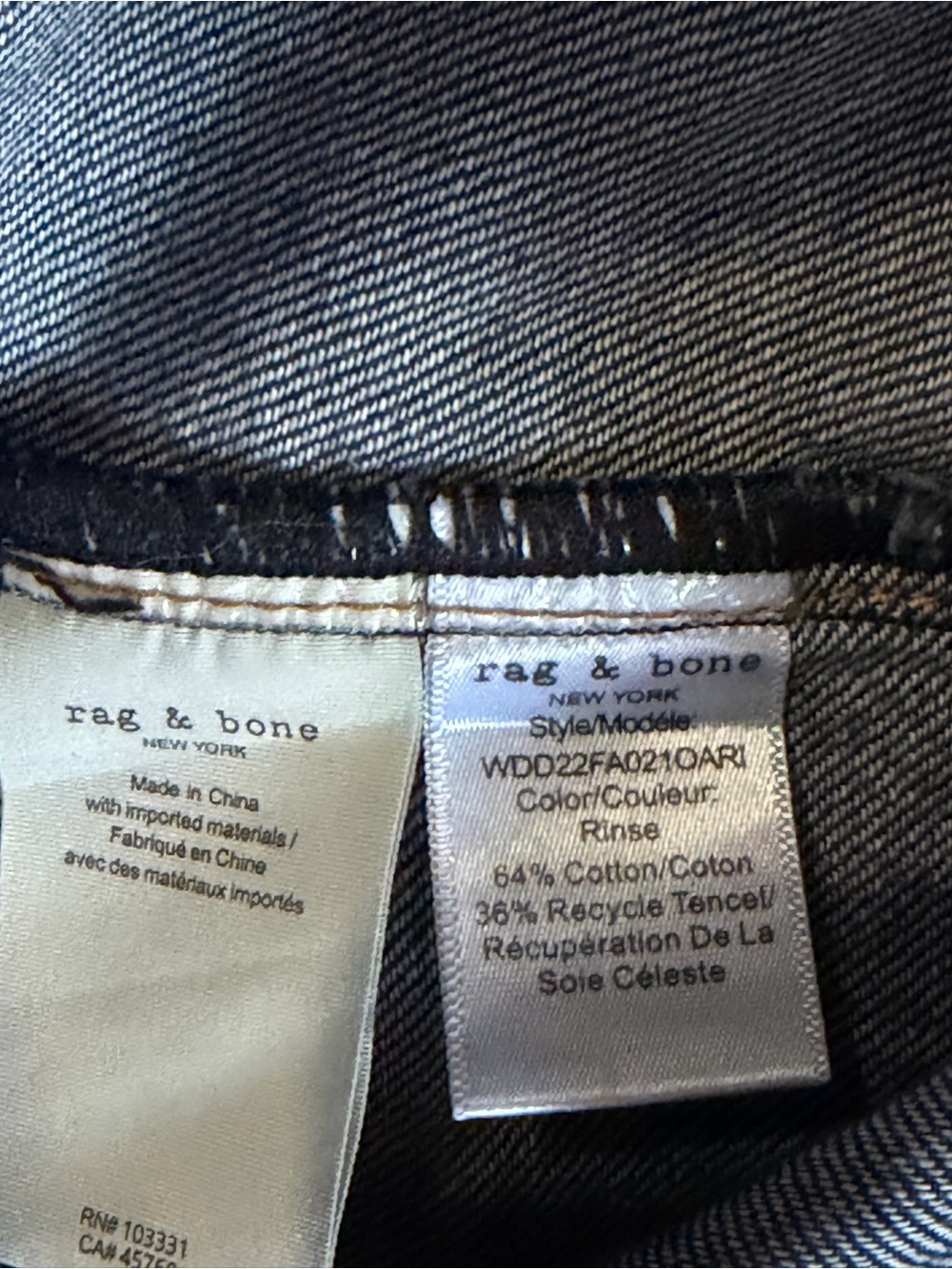 Rag & Bone Women’s Blue Denim Western Snap Shirt Size M Excellent Condition - Picture 13 of 13
